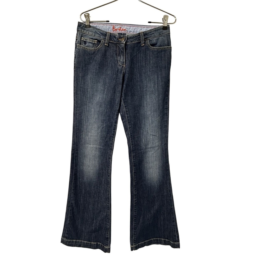 Boden Women's Mid Rise Bootcut Jeans Medium Wash Denim Size 10L Or 10 Long
